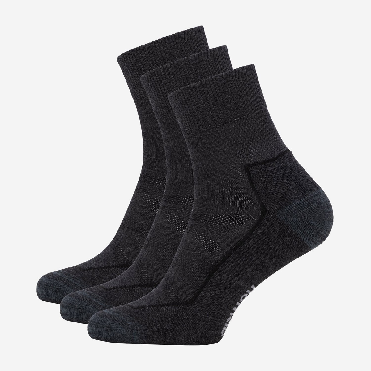 Coolmax Wandelsok 3-Pack | Donkergrijs