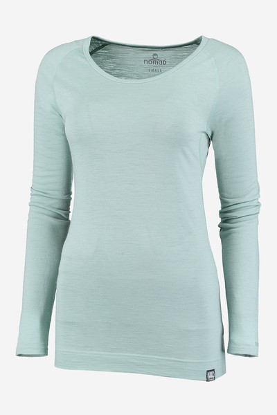 Basic Longsleeve Dames Pure Merinowol Longsleeve Dames Herb