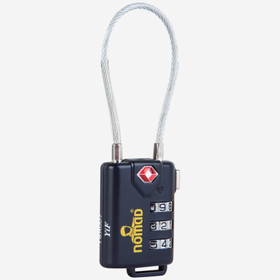 3 Digit Cable Lock TSA Dark navy Gifts under 50 Premium Quality NOMAD