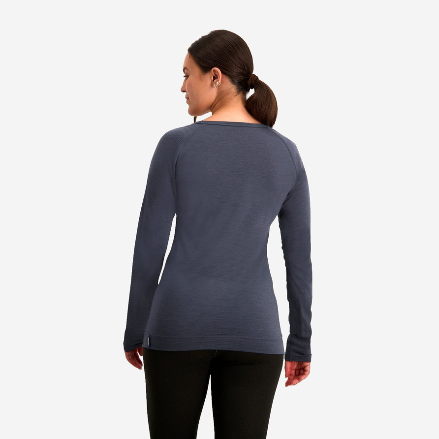 Pure Merinowol Longsleeve Dames | Graphite