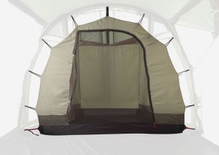NOMAD Click-In Single Bedroom Dogon 3 LW tent in abbey stone kleur met open ingang en mesh paneel