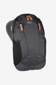 NOMAD Sense 16 Daypack Phantom rugzak in donkergrijs met zwarte zijpanelen en oranje ritslussen