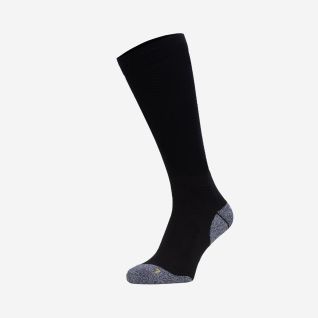 NOMAD lange zwarte anti-teek Coolmax compressiesok met grijze tenen en hiel