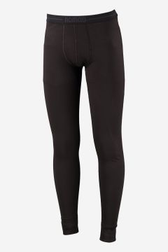NOMAD zwarte merinowollen thermobroek voor heren met elastische tailleband en aansluitende pasvorm