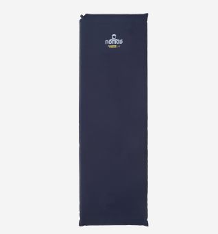 NOMAD Allround Premium 5.0 slaapmat in donkerblauw met rechthoekig ontwerp en zichtbaar merklogo