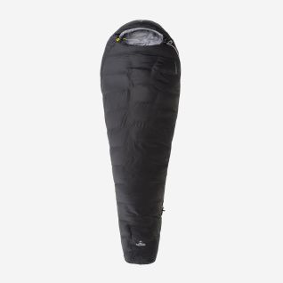 NOMAD Fornax 370 mummy slaapzak in zwart met capuchon en donsvoering voor outdoor gebruik