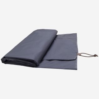 NOMAD Dogon 4 floor protector in pearl grey, folded with a fastening cord