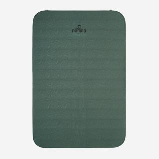 NOMAD Dreamzone Premium Duo Compact 7.5 sleeping pad in forest green with geometric pattern