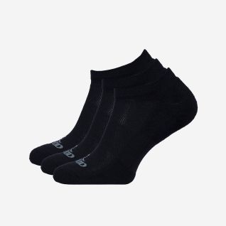 NOMAD black low-cut hiking socks three-pack with logo on the toe for outdoor activities