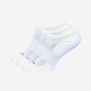 NOMAD white low-cut hiking socks 3-pack with breathable mesh for outdoor activities