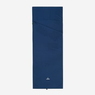 NOMAD travel sheet DryTouch in donker navy blauw rechthoekig model met zichtbaar merklogo