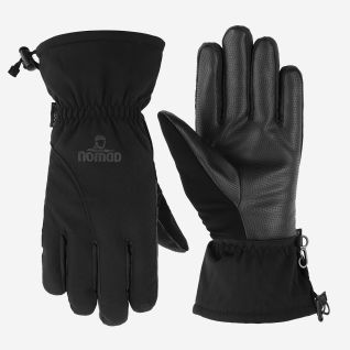 NOMAD waterdichte winterhandschoen in zwart met grip en verstelbare sluiting voor outdoor activiteiten