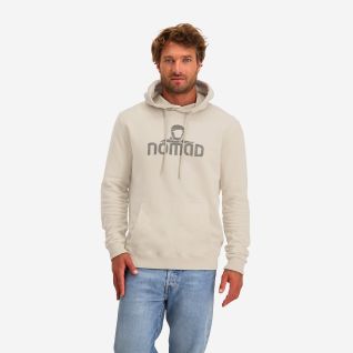 NOMAD Rolleston men’s stone-colored hoodie with kangaroo pocket and hood