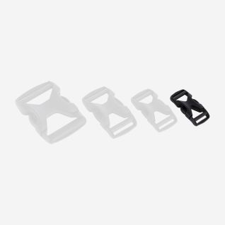 NOMAD dual-adjust black plastic buckle for outdoor gear and backpacks