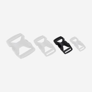 NOMAD dual-adjust black plastic buckle for outdoor equipment and accessories