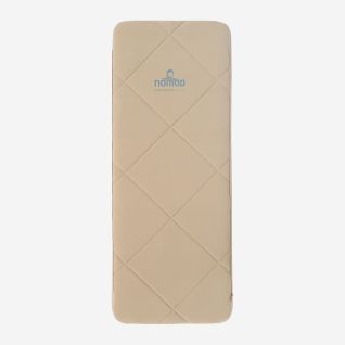 NOMAD Naos Premium XW 18.0 sleeping mat in dark sand color with diamond pattern and rounded corners