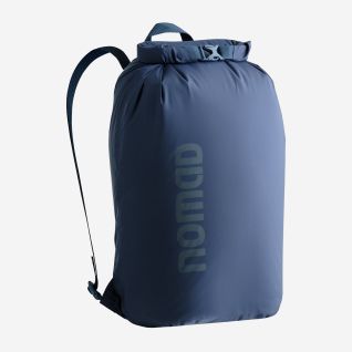 NOMAD waterdichte premium rugzak in donkerblauw met verstelbare schouderbanden en rolltop sluiting