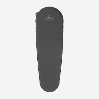 NOMAD ultimate compact 6.5 slaapmat in donkergrijs met smal mummy model en horizontale naden