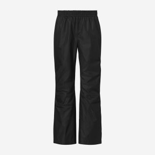 NOMAD men's black rain pants with elastic waistband and straight legs