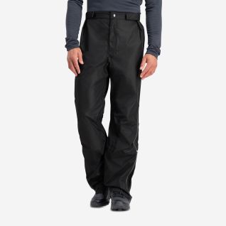 NOMAD premium men’s rain pants in black with adjustable waistband and straight cut