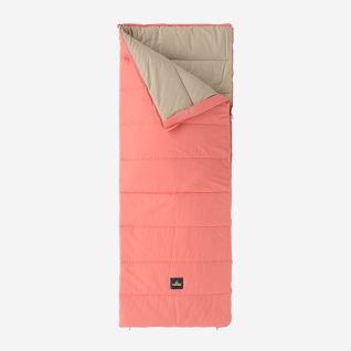 NOMAD Blazer rectangular sleeping bag in sugar coral with a light beige lining