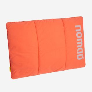 NOMAD Wollip multifunctional travel pillow in Sugar Coral with a visible brand logo