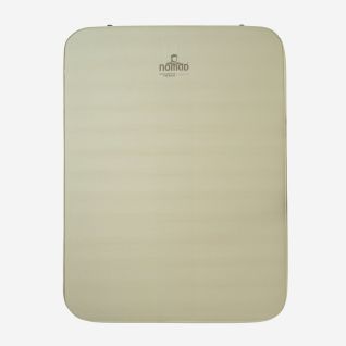 NOMAD Dreamzone Premium Duo 15.0 sand-colored sleeping pad with a rectangular design for two people.
