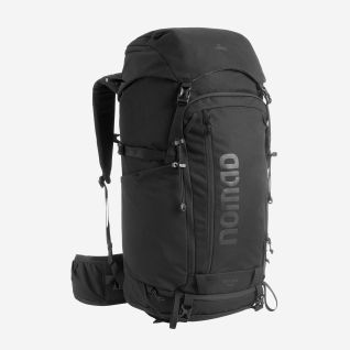 NOMAD Batura 40 Premium backpack in black with a large main compartment, adjustable straps, and side pockets