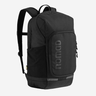 NOMAD Lahko 25 liter zwarte daypack rugzak met voorvak en zijvak voor outdoor gebruik
