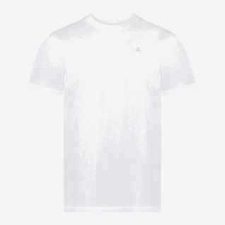 NOMAD Anapai Travel Men’s T-Shirt in White with Small Chest Logo, Short-Sleeved Basic Outdoor Apparel
