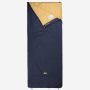 NOMAD Aztec rectangular sleeping bag in dark blue with a light yellow lining