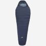 NOMAD Inca Pro 1250 mummy sleeping bag in dark blue with hood and stitched baffles for outdoor use