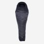 NOMAD Orion 900 mummy sleeping bag in dark grey with hood and logo on the underside