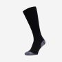 NOMAD long black tick-repellent Coolmax compression sock with grey toes and heel