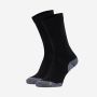 NOMAD anti-tick Coolmax hiking socks 2-pack in black with grey reinforced toes and heels