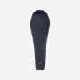 NOMAD Orion 290 XL mummy sleeping bag in ink blue with hood and long zipper