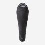 NOMAD Fornax 480 mummy sleeping bag in black with hood and adjustable opening for outdoor camping