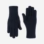NOMAD Turoa women’s gloves in dark blue knit with a ribbed cuff and five-finger design.