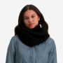 NOMAD Turoa women’s black ribbed cowl scarf
