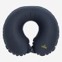 NOMAD inflatable neck pillow in dark blue with logo for travel and outdoor activities