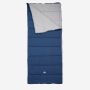 NOMAD Brisbane XL sleeping bag dark denim can be used as two single or one double sleeping bag.