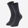 NOMAD Premium Wool Daily Socks 2-Pack in Dark Grey for Everyday Use