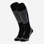 NOMAD Essential 2-Pack Ski Socks in black with gray accents, knee-high sports socks for men and women