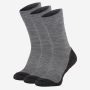 NOMAD winter hiking socks 3-pack in mid-grey with dark toes and heels for outdoor use