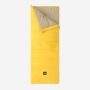 NOMAD Blazer slaapzak in rechthoekig model met sunset yellow buitenkant en beige voering