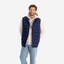 NOMAD bodywarmer voor heren in donkerblauw met ritssluiting en gewatteerde stof