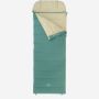 NOMAD Brisbane premium sleeping bag in spruce green with a light lining and a rectangular design.