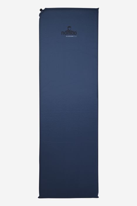 NOMAD Allround 5.0 slaapmat in donkerblauw denim kleur met logo zichtbaar aan de bovenkant