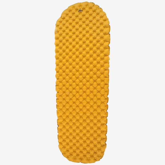 NOMAD AirTec Wide gele slaapmat met gewatteerd oppervlak voor outdoor gebruik