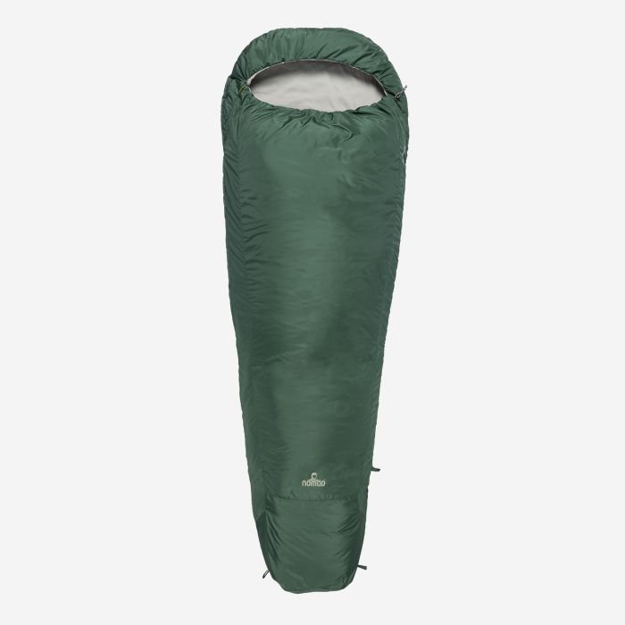 NOMAD Inca Premium 700 mummy sleeping bag in trekking green for outdoor and camping
